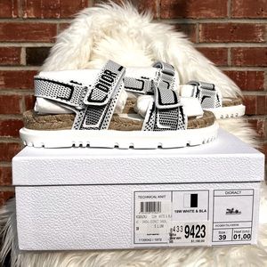 CHRISTIAN DIOR Technical Mesh Rubber Dioract Sandals